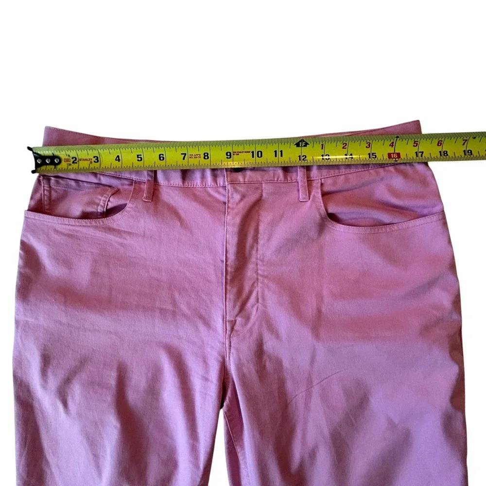 Polo Golf Ralph Lauren Mens Pink Cotton Twill Stretch Tailored Fit Pants 33x32
